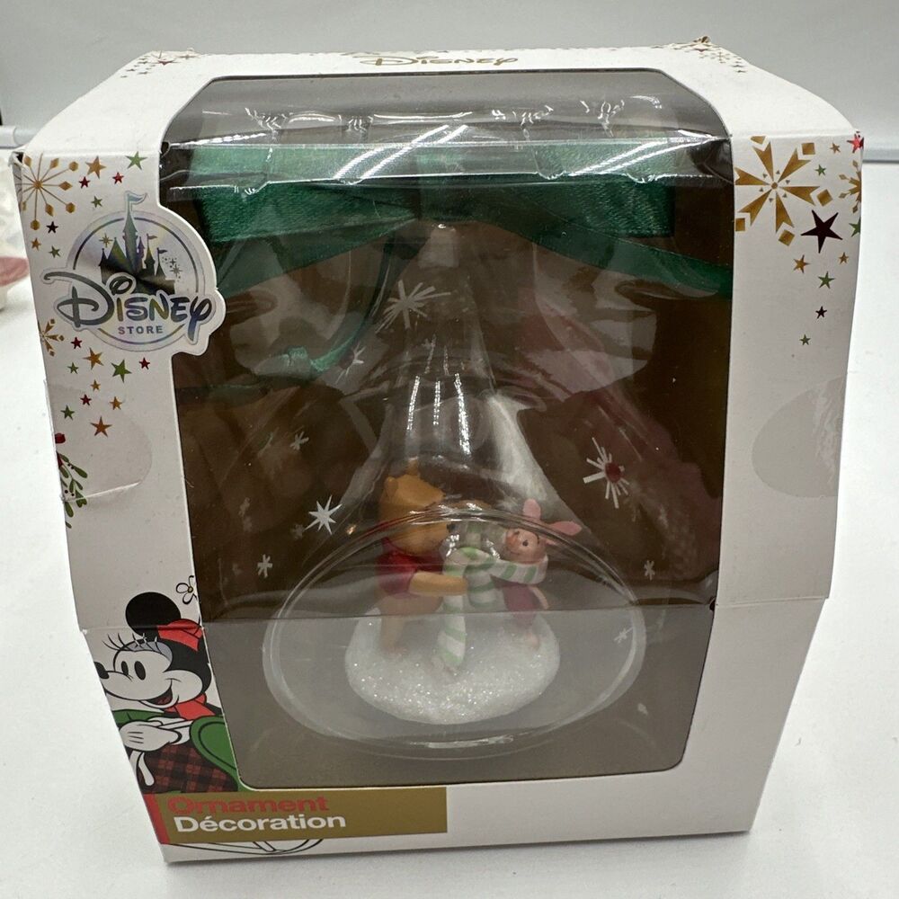 Disney Store Ornament Winnie The Pooh and Piglet Glass Drop Sketchbook 2017 - Picture 1 of 7